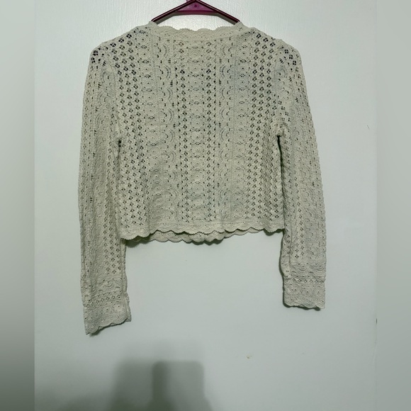 Sezane Noelie cardigan crochet sweater - Picture 3 of 11